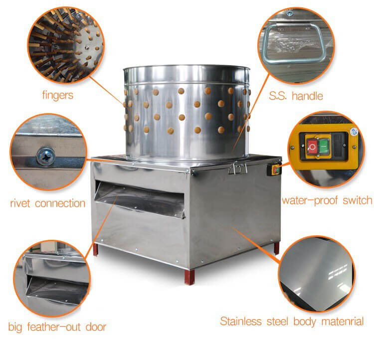 মুরগি ছিলা মেশিন | Chicken Feather Removing Machine - Image 2